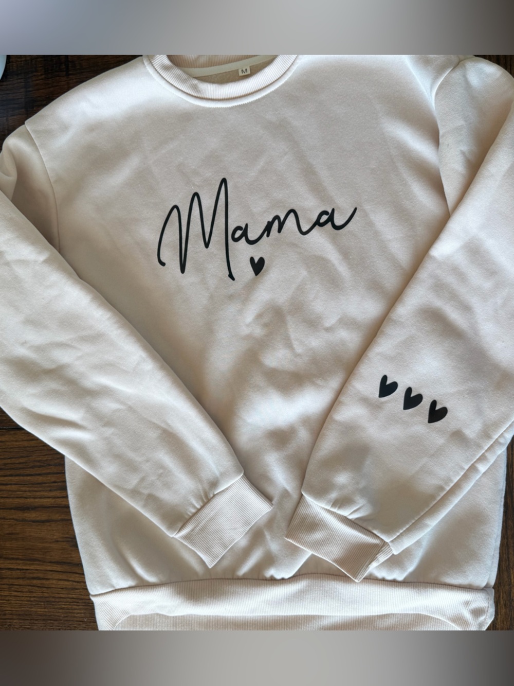 Unbranded “Mama” beige sweatshirt